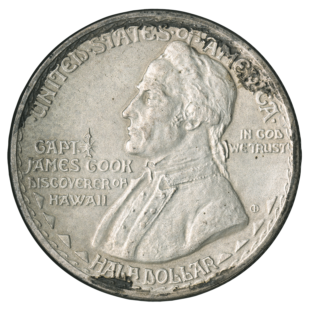 1928 | Commemorative Half Dollar Sandblast Proof, Hawaiian Sesquicentennial