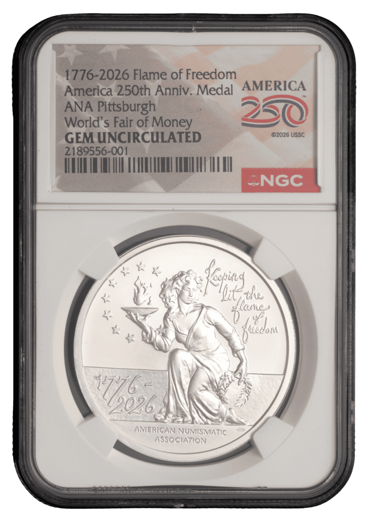 America 250 Medal Slabbed Obverse