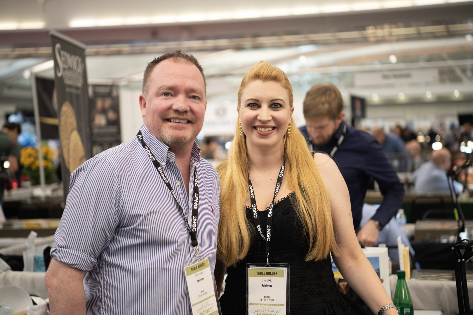Ema Sikic and Neil Paisley of Baldwins Coins